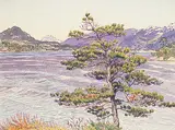 Ruth Radford, Untitled - West Coast Scene, watercolour on paper
