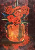 Damask #5/12 by John Harold Thomas Snow, colour lithograph on paper, sold May 1998