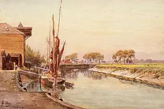 Charles Jones Way, Sandwich, watercolour on paper