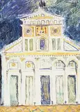 Rose Wiselberg, Untitled - Entrance, St, Minalto, Florence, oil on board