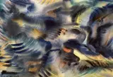 Untitled - Abstraction by Stanford Earl Blodgett, watercolour on paper, sold May 1998