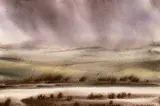 Untitled - Soft Landscape by Stanford Earl Blodgett, watercolour on paper, sold May 1998