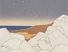 Anne Meredith Barry, Daybreak #5 #4/50, lithography and embossing on paper