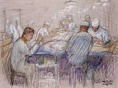 Roy Charles Gamble, Untitled - Mash Unit, coloured pencil on paper