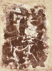 Léon Bellefleur, Vieux Moulin #15/30, 1968, two colour lithograph on paper