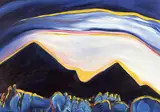 Joane Cardinal-Schubert, Moonlight Sonata - Medicine Mt. Sunset