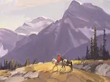 Peter Maxwell Ewart, Mount Patterson, near Sask. River Crossing, oil on canvas board