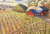 Wheat Harvest, Kamouraska, Quebec by Patricia Naomi Eyre, oil on canvas, sold Nov 1997