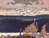 Robert Genn, Winter Sky, Wells Gray