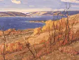 James Henderson, Qu' Appelle Valley, oil on hard board