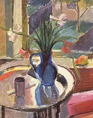 Jack Humphrey, Untitled - Still Life with Blue Jug, oil on canvas