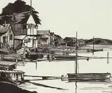 Leonard Hutchinson, Fishing Village #25/50