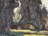 J. E. H. MacDonald, Elms by a Stream