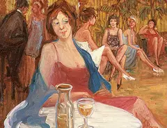 Ernest Marza, The Late Date, oil on canvas
