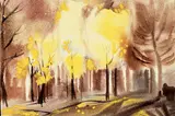 Janet Mitchell, Untitled - Fall Landscape