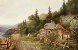 Lucius Richard - Attributed to O'Brien, On the Road to Silbery, oil on canvas