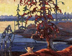Michael Pisko, Sentinel, 1968, oil on paper board