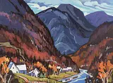 Jacques Poirier, Au Detour de la Riviere, acrylic on canvas
