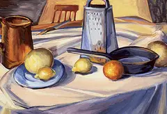 Bartley Robilliard Pragnell, Kitchen Models, 1948, oil on paper board