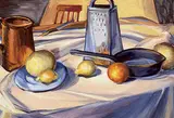 Bartley Robilliard Pragnell, Kitchen Models, 1948, oil on paper board
