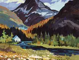 Jacques Poirier, La Vallee Verte, 1996, oil on canvas