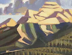 David Pugh, East From Canmore, 1984, oil on canvas