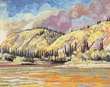 Halin De Repentigny, Hunting Season, 60 Mile River, Yukon, 1996, oil on canvas