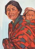 Mildred Valley Thornton, Cree Mother and Child