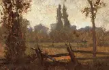 Percy Franklin Woodcock, Sketch Near ...., oil on artist board
