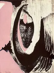 Albert Dumouchel, Untitled - Pink Abstract #4/25, 1960, lithograph on paper