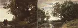 Jean Baptiste Camille - After Corot, Macbeth and the Witches AND Untitled - Pastoral Scene both after J.B.C. Corot, mezzotint on paper
