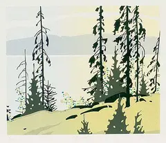 Spring #1/100 by Robert Genn, colour silkscreen on paper, sold Nov 1997