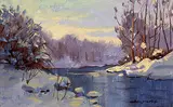 Mannie Gonsalves, Untitled - River in Winter