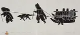 Harry Egutak, Sled #32/40, 1964, relief print on paper