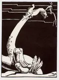 Margaret Shelton, Tree Upright, 1940, lino block on paper