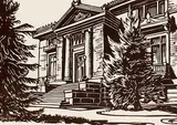 Margaret Shelton, Public Library, Calgary, 1941, lino block on paper