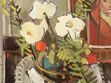 William Walton Armstrong, Untitled - Still Life with Figure Painting, 1982, oil on canvas