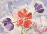 Tulips by David Blackwood, 1989, monoprint on paper, sold May 1997