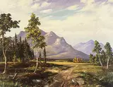 Duncan MacKinnon Crockford, Untitled - Mountain Landscape with Road