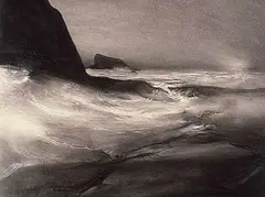 Lloyd Fitzgerald, Northeaster, 1977, mixed media on paper