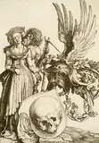 Albrecht Durer, Coat of Arms of Vanitas, 1503, etching on paper