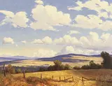 Cloud Shadows by Roland Gissing, oil on canvas, sold May 1997