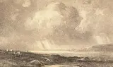 Augustus Frederick Lafosse Kenderdine, Untitled - Cloudy Day, graphite on paper