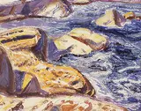 Arthur Lismer, High Tide, Cape Breton Coast, 1952, oil on panel