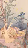 Walter J. Phillips, Summer Idyll #85/100, 1926, colour wood block on paper