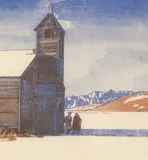 Walter J. Phillips, Church at Morley, Alberta