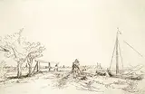Harmensz Van Ryn Rembrandt, Six's Bridge #728/1000, 1645, etching on paper