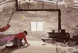 Allen Sapp, Untitled - Preparing Dinner