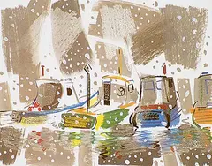 Rod Prouse, Boats and Snow, photo-mechanical reproduction on paper