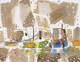 Rod Prouse, Boats and Snow, photo-mechanical reproduction on paper